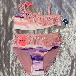 NWT coral tropics by Apollo swimwear 2 piece Sz 10